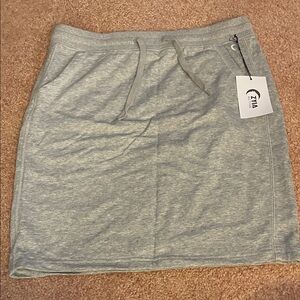 ZYIA Light Gray Mini Skirt